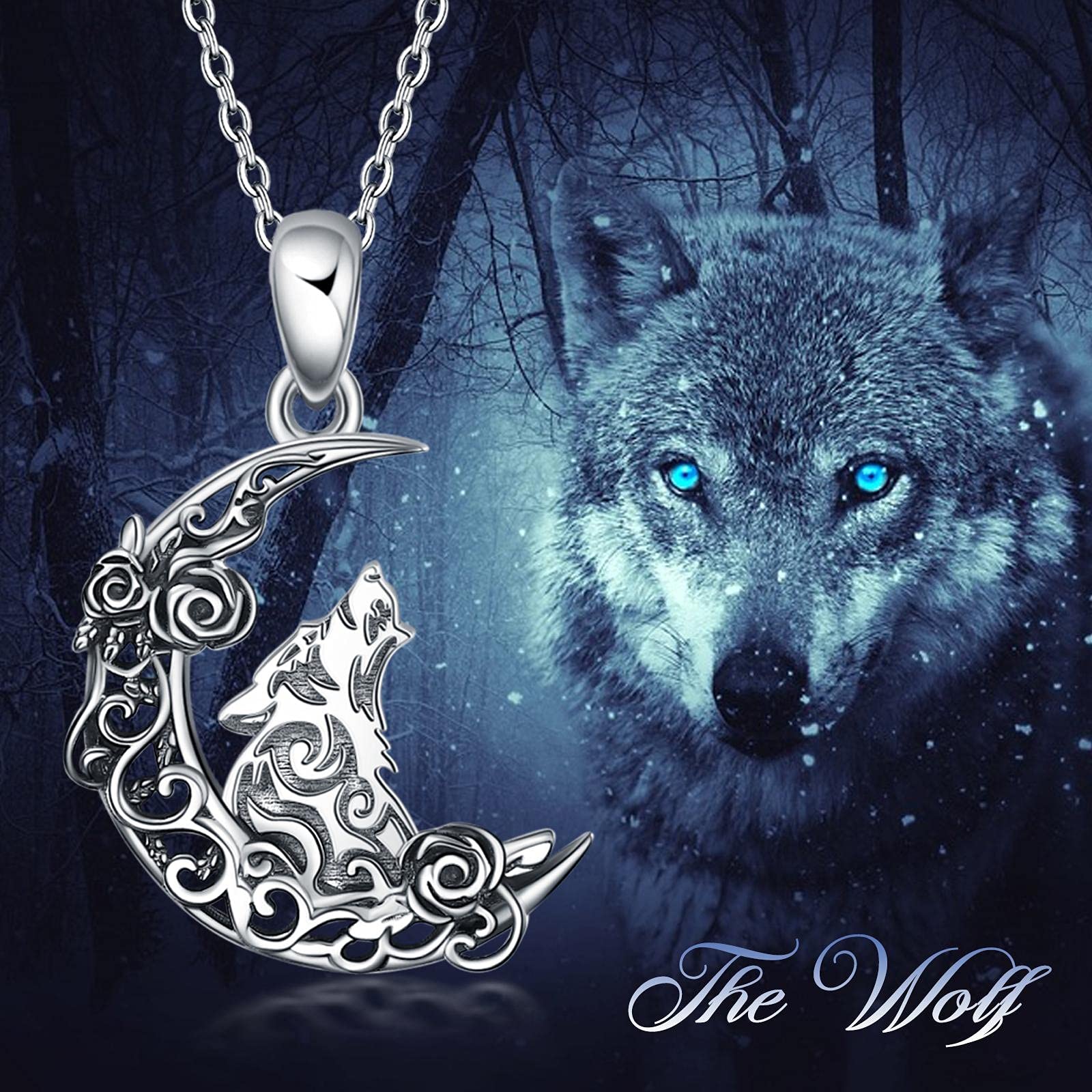 Celtic wolf sale necklace