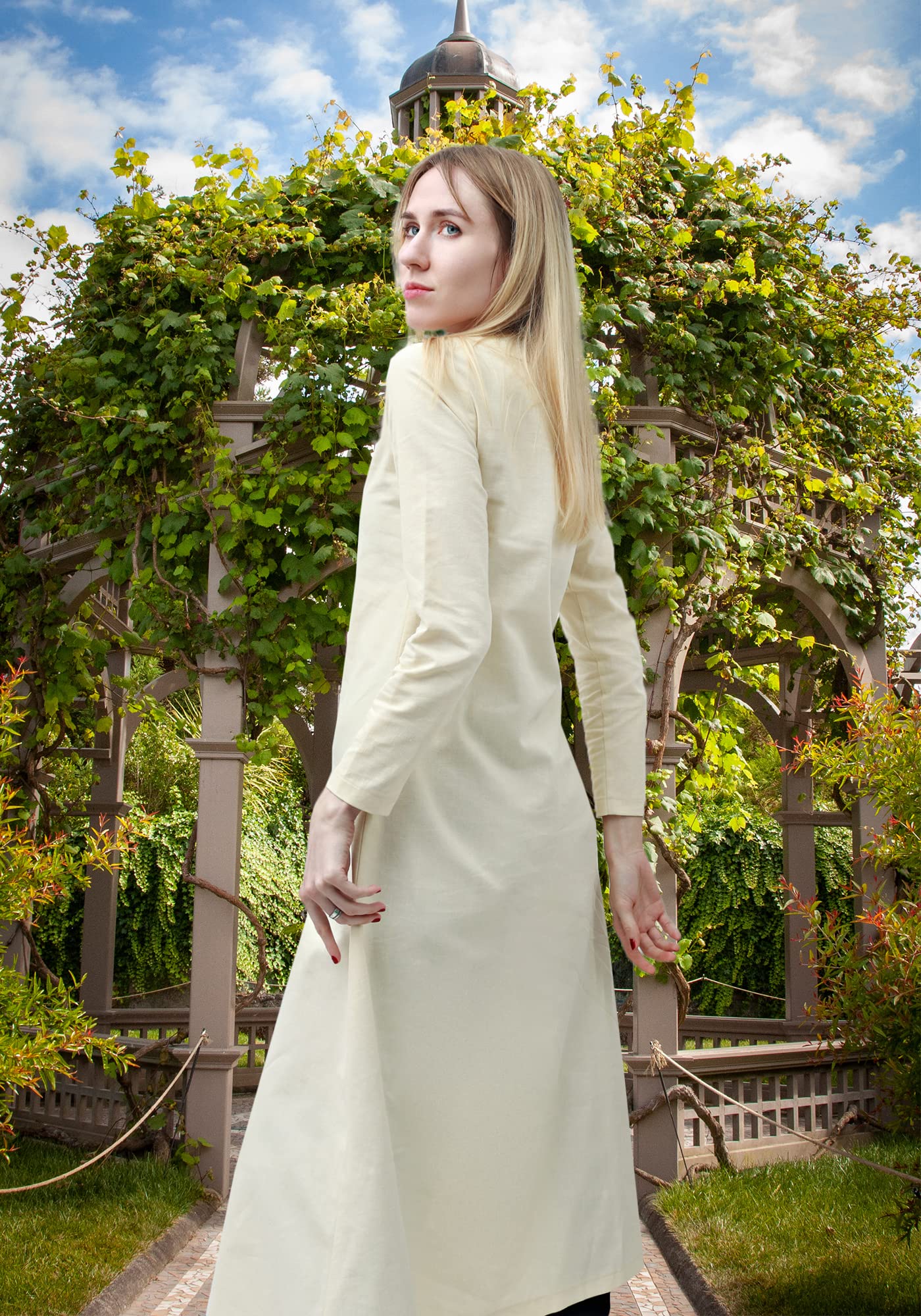 Women's Medieval Linen Tunic Dress Cosplay Underdress vikingshields Women's Medieval Linen Tunic Dress Cosplay Underdress vikingshields