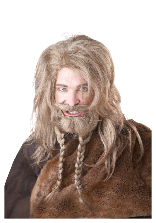 California Costumes Women's Viking Wig Beard and Moustache Brown VIKING WIG, BEARD & MOUSTACHE