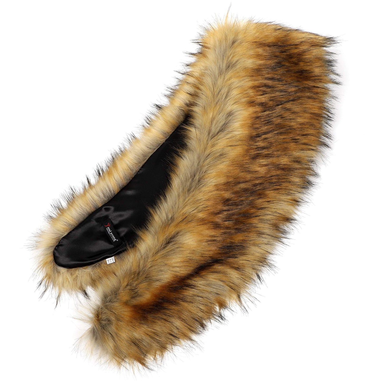 Soul Young Faux Fur Collar Women's Neck Warmer Scarf Wrap 80cm,31.5in A-nature