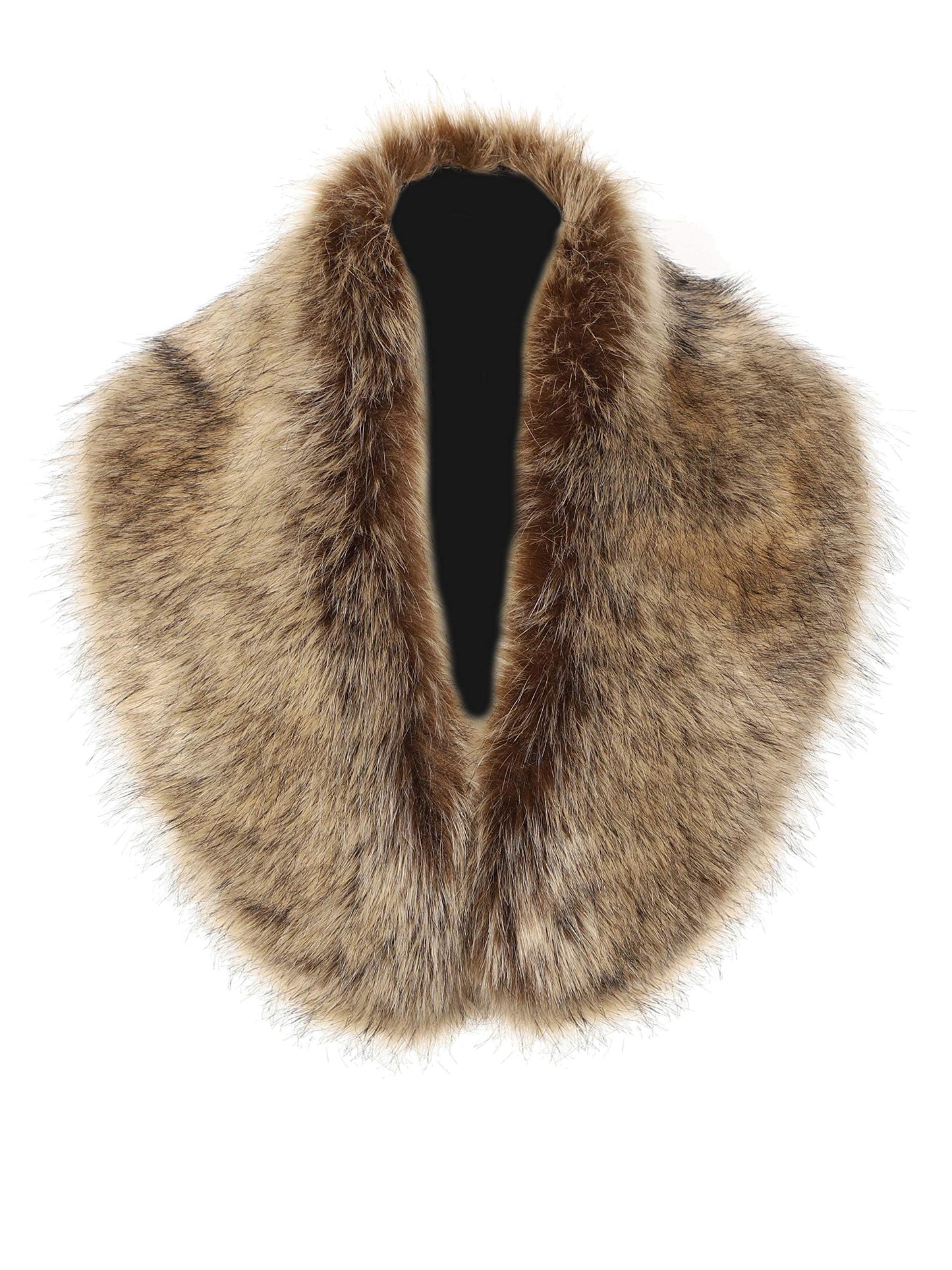 Soul Young Faux Fur Collar Women's Neck Warmer Scarf Wrap 80cm,31.5in A-nature