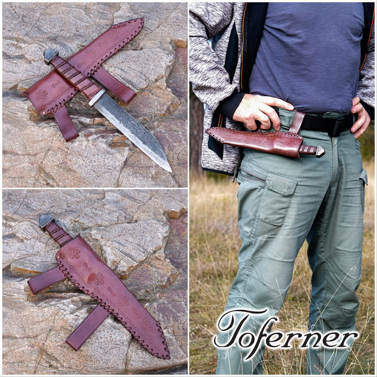 Toferner Sax- Heimdall - Original Gift - Hand Forged Knife- Art Collection- Antiquity.Idea Beautiful Product