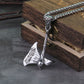 Viking Axe Steel Pendant Necklace