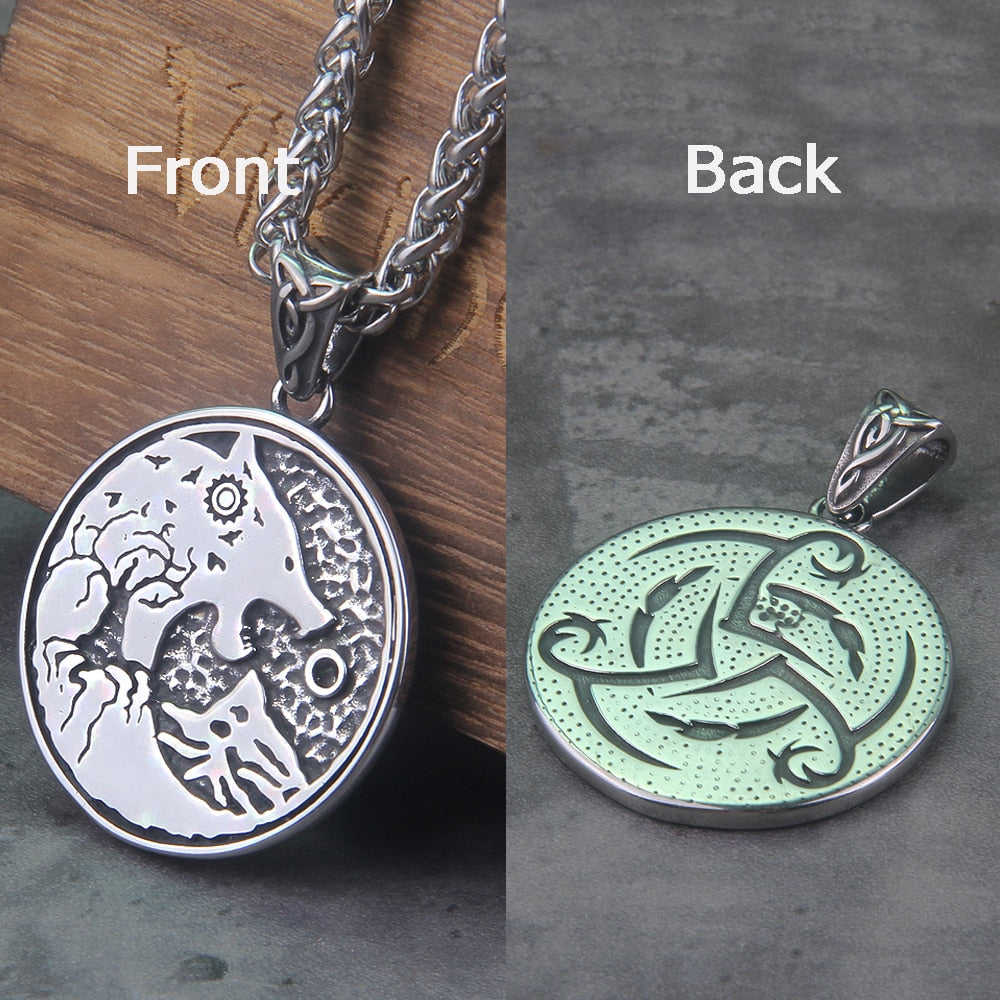 Viking Necklace - Wotan knot rune circle – Vikings of Valhalla US