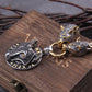 Fenrir Wolf and Jörmungandr Dragon Pendant Necklace