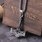 Mjolnir Thor's Hammer Viking Runes Pendant Necklace