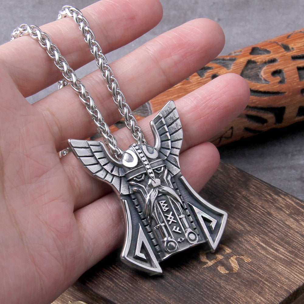 Steel Odin Necklace
