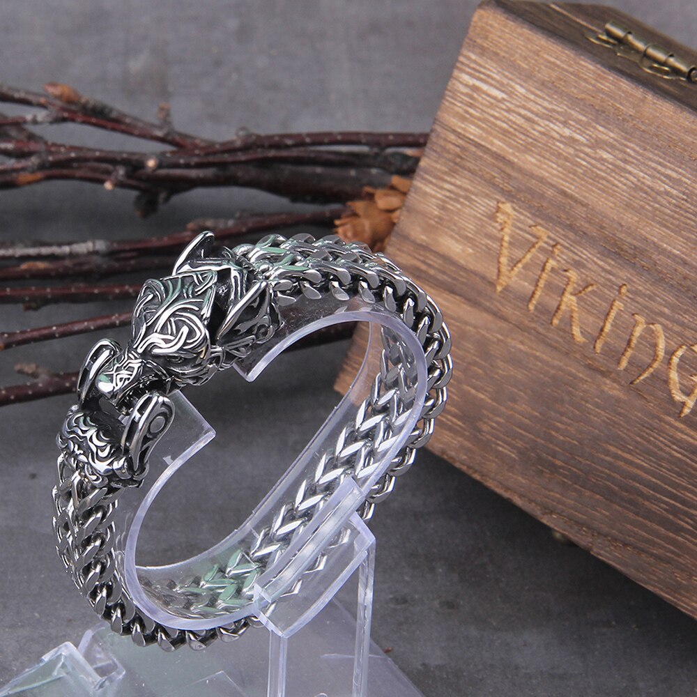 Wolf Fenrir Viking Bracelet