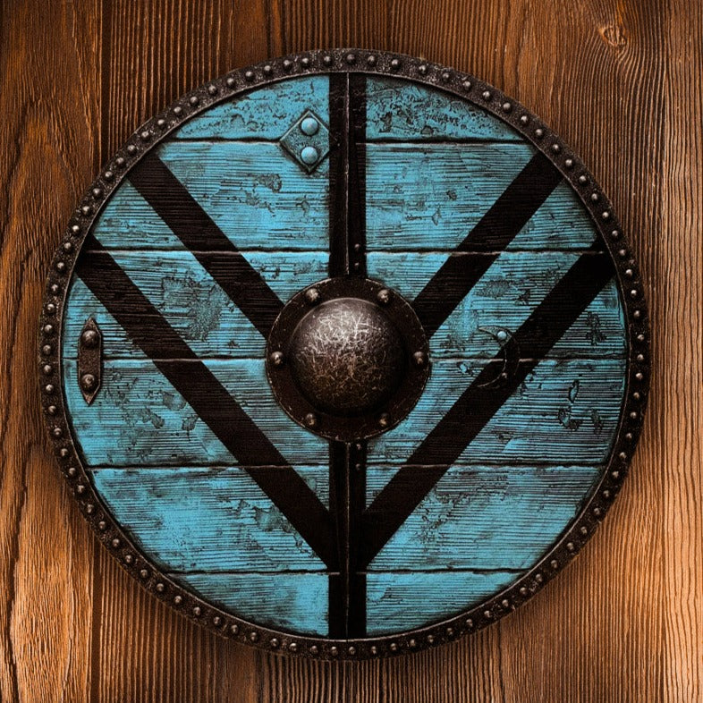 Handmade 24 Inch Full Size Wooden Battle Ready Viking Shield popular - Lagertha Inspired Medieval Wooden Shield