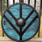 Lagertha Shieldmaiden Plank Blue Viking Shield, 24"