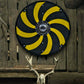 Gokstad Yellow and Black Smooth Viking Shield, 24"