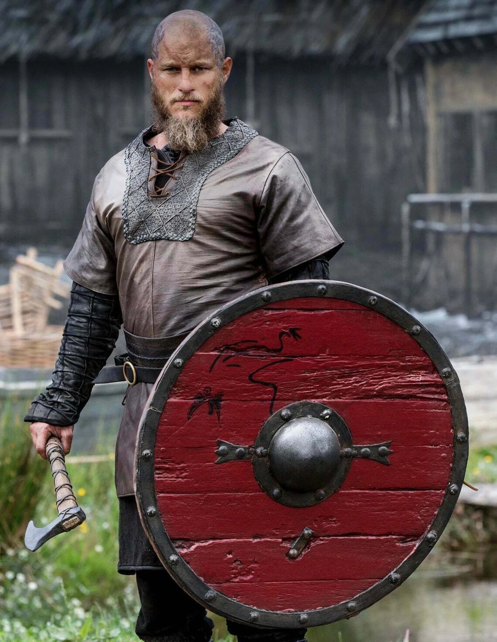 Bjorn Ironside Battleworn Viking Shield 