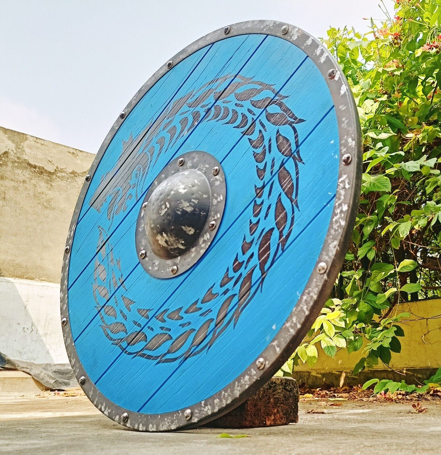Jormungandr Plank Viking Shield, 24"