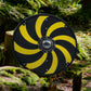 Gokstad Yellow and Black Smooth Viking Shield, 24"