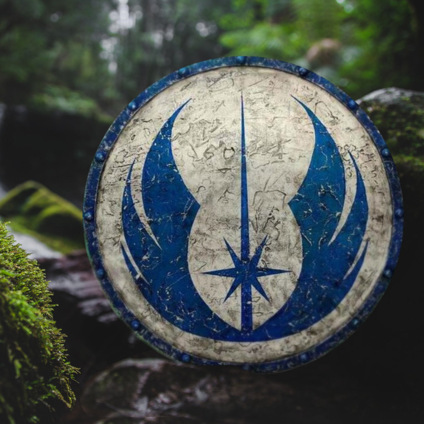 Jedi Order Battle-Scarred Star Wars Smooth Viking Shield, 22"